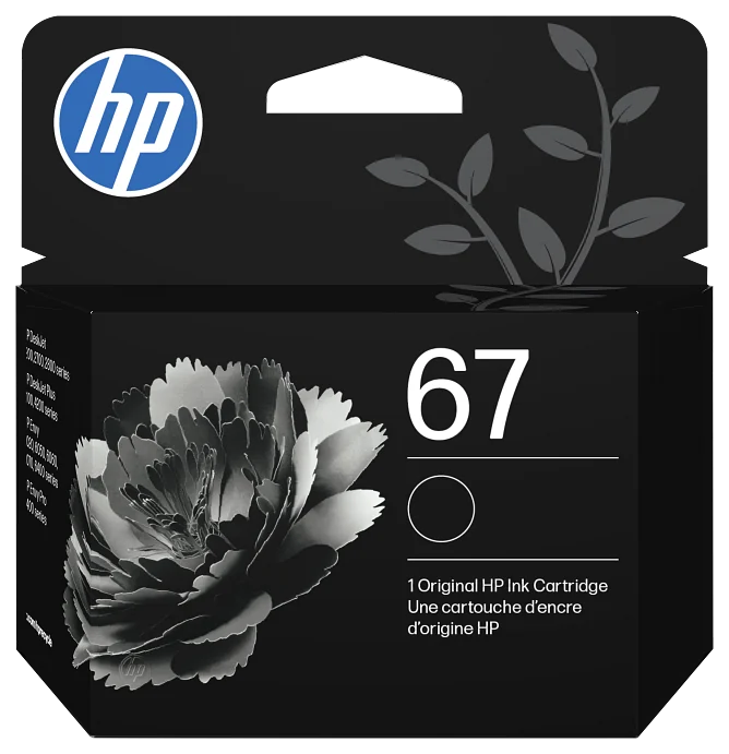 HP 67 Black Original Ink Cartridge (3YM56AN)