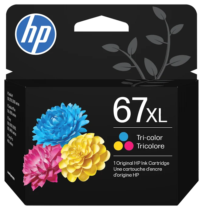 HP 67XL High Yield Tri-color Original Ink Cartridge (3YM58AN)
